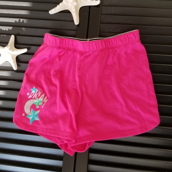 SO Dream Pajama Shorts Girls sz 12 pink w/ Stars - Picture 2 of 9